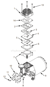 Page A Diagram and Parts List for WL362002AJ 2002 Campbell Hausfeld Compressor